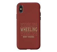 Vintage Wheeling Virginie-Occidentale Coque pour iPhone X/XS