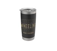 Vintage Wheeling Virginie-Occidentale Gobelet isotherme en acier inoxydable double paroi
