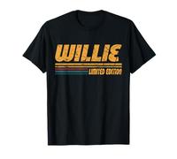 Vintage Willie Prénom Rétro Groovy Personnel Willie Dad T-Shirt