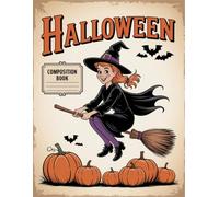 Vintage Witch And Pumpkin Halloween Notebook: 120 Pages, with Pastelcartoon Cover Design, suitable for Ideas, School Notes, Writers, Women, Back to ... for Ideas, School Notes, Writers, Women, B