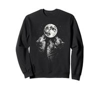 Vintage Wolf Howling at The Moon Wildlife Wolves Sweatshirt