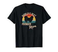Vintage World's Best Pekingese Mom Adorable Pékinois Mama T-Shirt