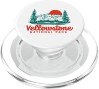 Vintage Yellowstone Mountains Scene 80's PopSockets PopGrip pour MagSafe
