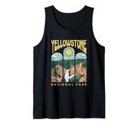 Vintage Yellowstone National Park Randonnée Camping Voyage Débardeur