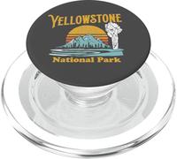 Vintage Yellowstone National Park Retro 80's Graphic PopSockets PopGrip pour MagSafe