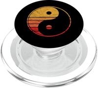 Vintage Yin Yang Eighties Minimalist Sun PopSockets PopGrip pour MagSafe