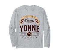 Vintage Yonne Département France Manche Longue