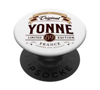 Vintage Yonne Département France PopSockets PopGrip Adhésif