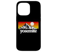 Vintage Yosemite National Park Retro Mountains & Sun Graphic Coque pour iPhone 14 Pro Max