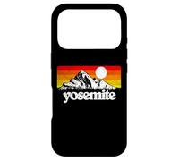 Vintage Yosemite National Park Retro Mountains & Sun Graphic Coque pour iPhone 17 Pro