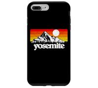 Vintage Yosemite National Park Retro Mountains & Sun Graphic Coque pour iPhone 7 Plus/8 Plus