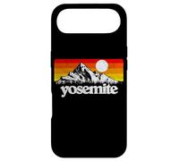 Vintage Yosemite National Park Retro Mountains & Sun Graphic Coque pour iPhone Air