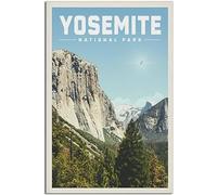 Vintage Yosemite National Park Rétro Mur Art Toile Affiche Art Imprimer Accueil Décoration Chambre Décoration Sans cadre 60x90cm