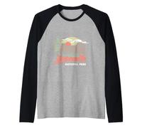 Vintage Yosemite National Park Retro Style Eighties 80s Manche Raglan