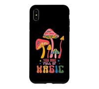 Vintage You are Full of Magic Retro Hippie Mushroom Floral Coque pour iPhone XS Max
