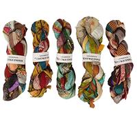 VintageandYou Recyclé De Fil De Cordon De Soie Pur Cordon De Cordon 100 Grammes / Skein