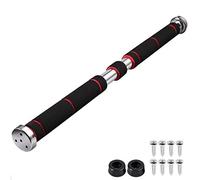 VINTEAM Barre de Traction 60-100 cm Barre de Traction Porte Réglable Pull Up Bars Barre de Musculation Murale sans Fixation en Acier Inoxydable 150 kg Exercice Abdominale Fitness Sit Up Bar