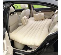 Vinteky® Matelas Gonflable Lit de Voiture Gonflable, Coussin Gonflable pour Matelas, sièges d'auto, Garage extérieur idéal pour Camping, Voyage, Car, Voiture avec Pompe à Main (Beige)