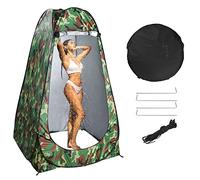 Vinteky Tente de Douche Pliage Pop Up Cabine de Changement Toilette Vêtement Portable Tente Privée Douche Camping Abri de Plein Air Vestiaire Extérieure Intérieure(Camouflage)