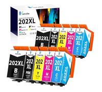 Vintella 202XL Multipack Cartouche d'encre pour Epson 202 XL Multipack pour Epson Expression Premium XP-6000 XP-6005 XP-6100 XP-6105 XP6000 XP6005 XP6100 XP6105 (Paquet de 10)