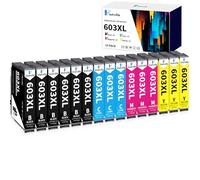 Vintella 603XL Cartouche d'encre pour Epson 603 XL Multipack pour Epson Expression Home XP-2100 XP-2105 XP-2150 XP-2155 XP-3100 XP-3150 XP-3155 XP-4100 XP-4150 WF-2810 WF-2820 WF-2830 (Paquet de 15)