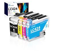 Vintella LC424 Cartouche d'encre Compatible pour Cartouche Brother LC424 LC-424 LC-424VAL Pack pour Brother DCP-J1200W DCP-J1200WE Imprimante (Paquet de 4)