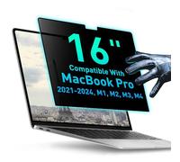 VINTEZ Écran de confidentialité amovible compatible avec MacBook Pro 16" 2021, 2022, 2023, 2024, M1, M2, M3, M4 | Filtre de protection d'écran anti-reflet facile à mettre et à enlever pour ordinateur