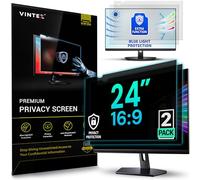 VINTEZ Lot de 2 filtres de confidentialité pour écran panoramique 16:9 - Anti-reflet - Anti-rayures - Protection contre les rayures - Protection contre les données - 61 cm