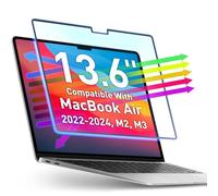 VINTEZ Protection d'écran amovible à lumière bleue compatible avec MacBook Air 13,6" 2022, 2023, 2024, M2, M3 | Filtre de protection d'écran facile à mettre et à enlever pour ordinateur portable