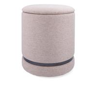 VINTHERA Moa Pouf avec Rangement 32 x 40 cm Poids Max 100 kg Beige
