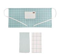 Vinthera Okapi Set Tablier et 2 torchons de Cuisine recyclés, 50 x 110 cm/40 x 60 cm