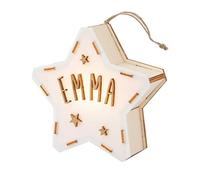Vintiun | Mini Étoile Lumineuse À Suspendre Et Personnalisables Avec Nom | Idéal Pour Décorer L'arbre de Noël | Ornements de Noël