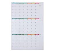 VINTORKY 1 calendrier mural effaçable à sec non daté : calendrier mural plastifié réutilisable de 3 mois, tableau de suivi mensuel pour l’organisation de la maison et du bureau, 61 cm x 91 cm