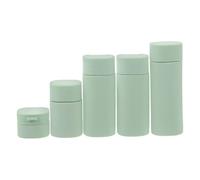 VINTORKY 1 Ensemble Contenants Réutilisables pour Shampooing et Produits de Toilette avec Sac de Toilette Transparent Set Pratique pour Voyageurs