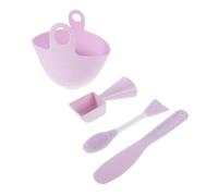 VINTORKY 1 Ensemble De Bols En Silicone Pour Masques Faciaux Avec Brosse, Bol Mélangeur, Tige D'agitation, Cuillère Doseuse Pour Masques De Boue, Huiles Essentielles, Produits De Soins