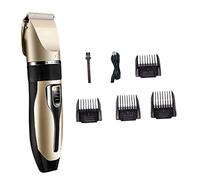 VINTORKY 1 Ensemble tondeuses électriques rasoir razoir tondeuse pelouse electrique tondeuses à gazon haircut coups de cheveux kit de coupe de cheveux électrique alliage d'aluminium Golden
