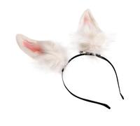 VINTORKY 1 Pièce bandeau oreille de lapin de fille couvre-chef oreille de lapin bande-oreille animale -tête oreilles poilues beau bandeau décor de cheveux unique Peluche rose