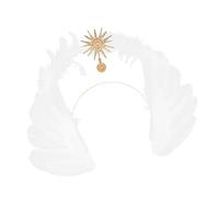 VINTORKY 1 Pièce Diadème Plumes Dorées pour Mariage Accessoire Élégant de Tête Détails Uniques pour Photographie pour Filles et Femmes
