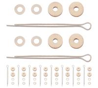 VINTORKY 10 Articulations Rotatives Blanches 8 MM pour Ours en Peluche Kit DIY Fabrication Poupée Goupilles pour Mouvements Réalistes