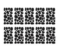 VINTORKY 10 feuilles d'autocollants en feutrine : Patins de feutrine irréguliers pour costumes et loisirs créatifs - Motifs à pois pour Halloween, projets artistiques et décorations de fêtes