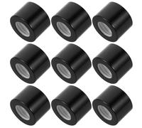 VINTORKY 10 Pièces Bouchons Noirs pour Flacons Diffuseurs en Alumine, Rechargeables et Solide, Design Unique, Adaptés pour Voiture et Maison