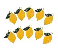 VINTORKY 10 Pièces Ornements Suspendus Charmes De Collier Charmes De La Boucle D'oreille Accessoire De Bijoux Jewelry Charms Pendant Pendentif De Bijoux Pendentif Chaîne De Pull Yellow