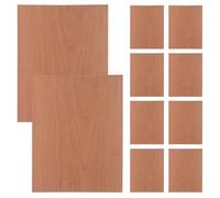 VINTORKY 10 planches de bois de cerisier : fines feuilles de placage de cerisier pour projets artistiques de sculpture et de bricolage - Panneau de bois brut pour gravure, fournitures de travail du