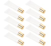 VINTORKY 10 Tubes Rechargeables pour Gloss à Lèvres 10ml en Plastique Transparent, pour Voyage et Rangement Maquillage, Lot de 10pcs