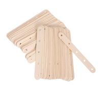 VINTORKY 100 Bâtonnets en Bois Beige avec Trous pour Bâtonnets de Gâteau Glacé, Conception Multifonctionnelle, 100 Pièces pour Projets Créatifs DIY et Fabrication de Friandises