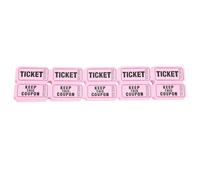 VINTORKY 100 Billets de Tombola en Papier Rose, Lot de 100 Billets Faciles à Utiliser et Interactifs pour Événements Exclusifs et Centres D'activités