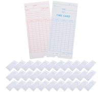 VINTORKY 100 Cartes de Pointage en Papier Double Face pour Horloge de Bureau, 100 Pièces, Matériel de Bureau Pratique Finition Soignée pour Gestion du Temps