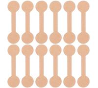 VINTORKY 100 pièces Étiquettes Autocollantes Kraft Rondes pour Marquage Bijoux Prix et Présentation Adhésives pour Bagues et Accessoires Papier Kraft Lisse Pratique et Léger