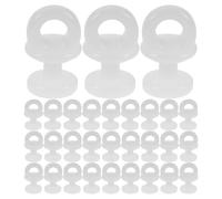 VINTORKY 100 Pièces Kit de roulettes Silencieux et Anti-bloquage pour pour Tringle à Rideaux en Plastique Blanc Adapté pour Plusieurs Fenêtres et Pièces Privées Plusieurs Fenêtres Pièces