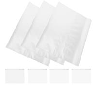 VINTORKY 100 Pochettes Porte-dossard Transparents en PVC Réutilisables, Format A4 Petit à Bavoir, Étanches et Perforées pour Présentation de Dossards de Course, Accessoire pour Événements